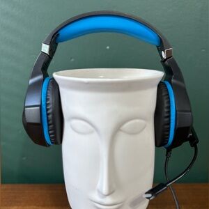 Blue and Black Gaming Headset